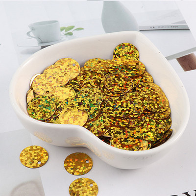 Jauni PVC plakani, apaļi vaļīgi fliteri, 10 g/soma Pailletes, šūšanas amatniecības piederumi apģērbam Lentejuelas Para Coser