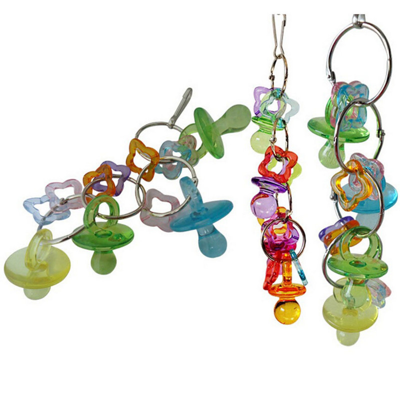 PUTNU ROTAĻLIETA Papagailis Košļājamās Rotaļlietas Papagailītis Mīlestības putns Mājdzīvnieks Putni Rotaļlietas Aktivitātes Akrila Rotaļlieta, košļāšana uz krūtīm