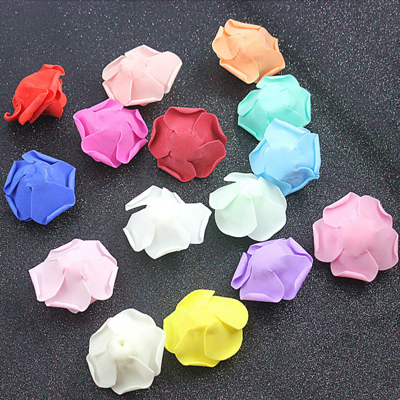 5/10/20gab. 6CM putu lācītis ar rožu DIY Dāvanu kastīte Kāzu auto Mājas dekors Kāzu aksesuāri Atbrīvošanās Mākslīgie Ziedi