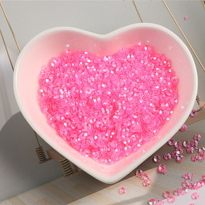 1200Gb (10g) Izmērs 3mm Kauss Mirdzoša Krāsa Brīvi Sequins Pailletes Šūšana Kāzu Amatniecība Apģērba apavi Soma Nagu mākslas aksesuāri