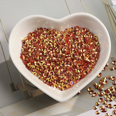 1200Gb (10g) Izmērs 3mm Kauss Mirdzoša Krāsa Brīvi Sequins Pailletes Šūšana Kāzu Amatniecība Apģērba apavi Soma Nagu mākslas aksesuāri