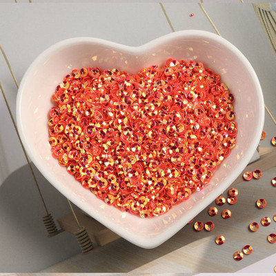 1200Gb (10g) Izmērs 3mm Kauss Mirdzoša Krāsa Brīvi Sequins Pailletes Šūšana Kāzu Amatniecība Apģērba apavi Soma Nagu mākslas aksesuāri