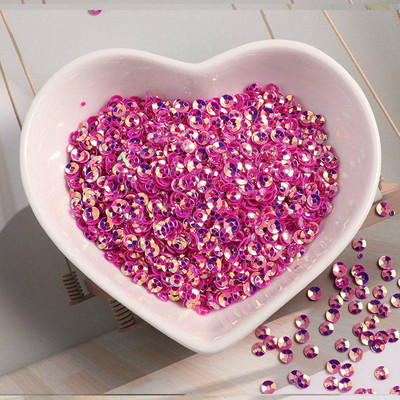 1200Gb (10g) Izmērs 3mm Kauss Mirdzoša Krāsa Brīvi Sequins Pailletes Šūšana Kāzu Amatniecība Apģērba apavi Soma Nagu mākslas aksesuāri