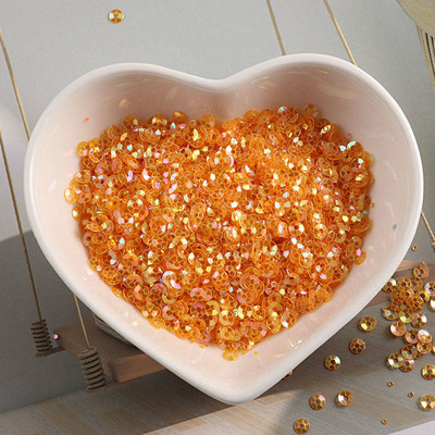 1200Gb (10g) Izmērs 3mm Kauss Mirdzoša Krāsa Brīvi Sequins Pailletes Šūšana Kāzu Amatniecība Apģērba apavi Soma Nagu mākslas aksesuāri