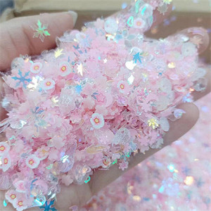 Luminous Mix Star Heart Shell Flower Gillter sequins amatniecībai Paillettes Nail Art Dekorācijas Sequin DIY konfeti aksesuāri