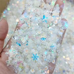 Luminous Mix Star Heart Shell Flower Gillter sequins amatniecībai Paillettes Nail Art Dekorācijas Sequin DIY konfeti aksesuāri