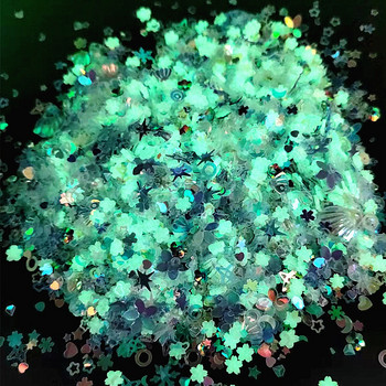 Luminous Mix Star Heart Shell Flower Gillter Sequins for Crafts Paillettes Nail Art Decoration Sequin Направи си сам Конфети Аксесоари