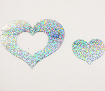 20 gab./partijas kombinācija sirds vizuļa PVC plakanie paletes ar 2 caurumu fliteriem DIY kāzu ballīšu šūšanas amatniecības Lentejuelas aksesuāri