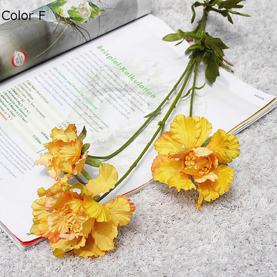 3 galviņas Pinnacle ziedu zars Mākslīgie ziedi mājas dārzam Dekorācija dekoratīva Simulācija zīda ziedi viltots zieds