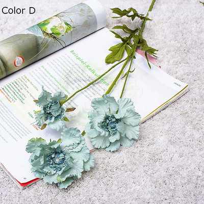 3 galviņas Pinnacle ziedu zars Mākslīgie ziedi mājas dārzam Dekorācija dekoratīva Simulācija zīda ziedi viltots zieds