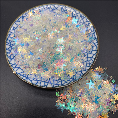 10g/iepakojumā 3-12mm maisījums Macaroon Colors Nagu vizuļi rokdarbiem Mirdzoša zvaigzne sirds Smiley sequins DIY manikīrs nagu mākslas dekors