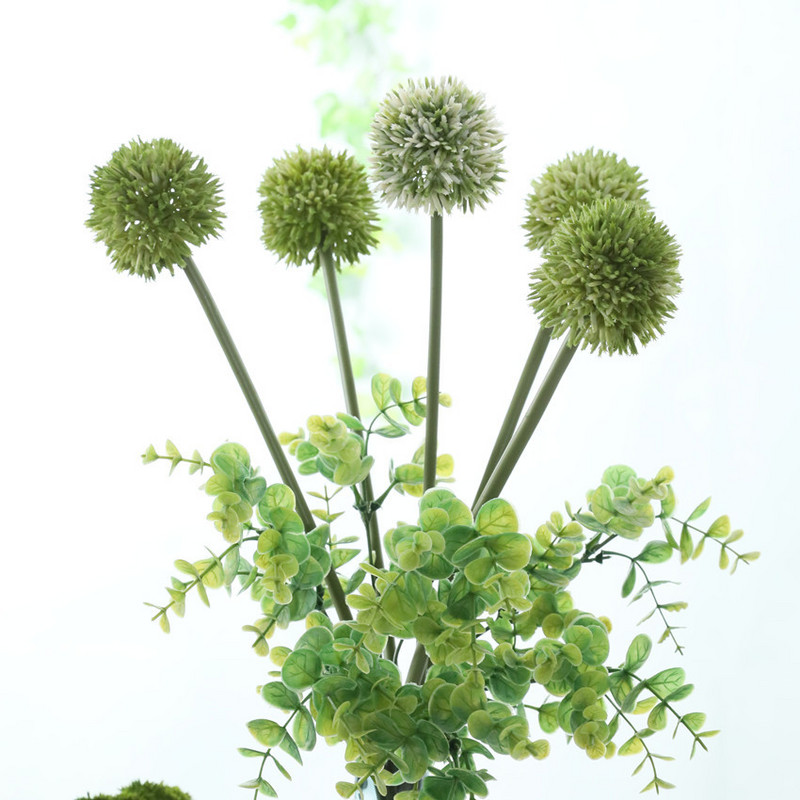 Plastmasas sīpolu bumbu zars Mākslīgie ziedi augs rudens rudens mājas dārza dekorēšana ziedu kompozīcija viltotu augu flores