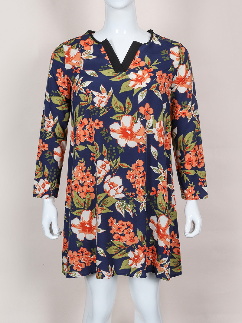 Finjani estélyi ruhák 2022 nagy méretű Allover Rose Print egyenletes ruha Elegáns kínai stílusú alkalmi ruha