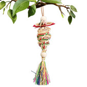 Papagaiļa rotaļlieta putns asaris košļājamā rotaļlieta papagailis rotaļlieta putns, sasmalcināts papīrs putnu būra piederumi, kas paredzēti mīlas putnam Conure budgies papagaiļai