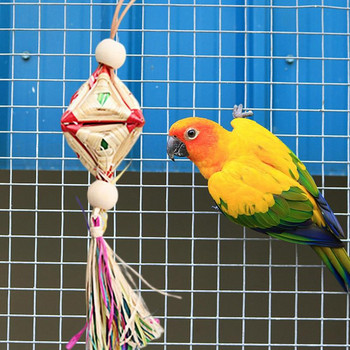 Parrot Toy Bird Perch Chewing Toy Parakeet Toy Bird Shredded Paper Bird Cage Accessories For Lovebird Conure Budgies Parrotlet