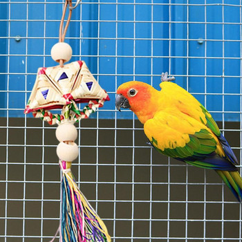 Parrot Toy Bird Perch Chewing Toy Parakeet Toy Bird Shredded Paper Bird Cage Accessories For Lovebird Conure Budgies Parrotlet