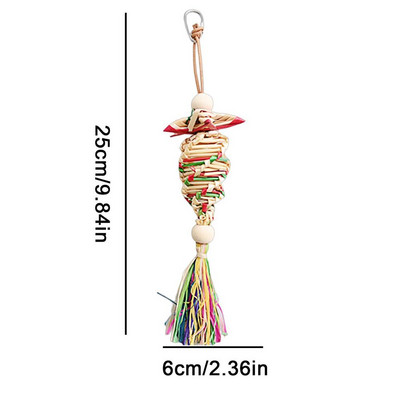 Papagaiļa rotaļlieta putns asaris košļājamā rotaļlieta papagailis rotaļlieta putns, sasmalcināts papīrs putnu būra piederumi, kas paredzēti mīlas putnam Conure budgies papagaiļai