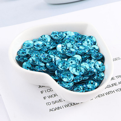 360 gab./partija 8 mm kauss lāzera fliteris Hologrammas krāsa Apaļa, vaļīga flitera Pailletes Šūšana Kāzu amatniecība, Sieviešu apģērbu aksesuāri