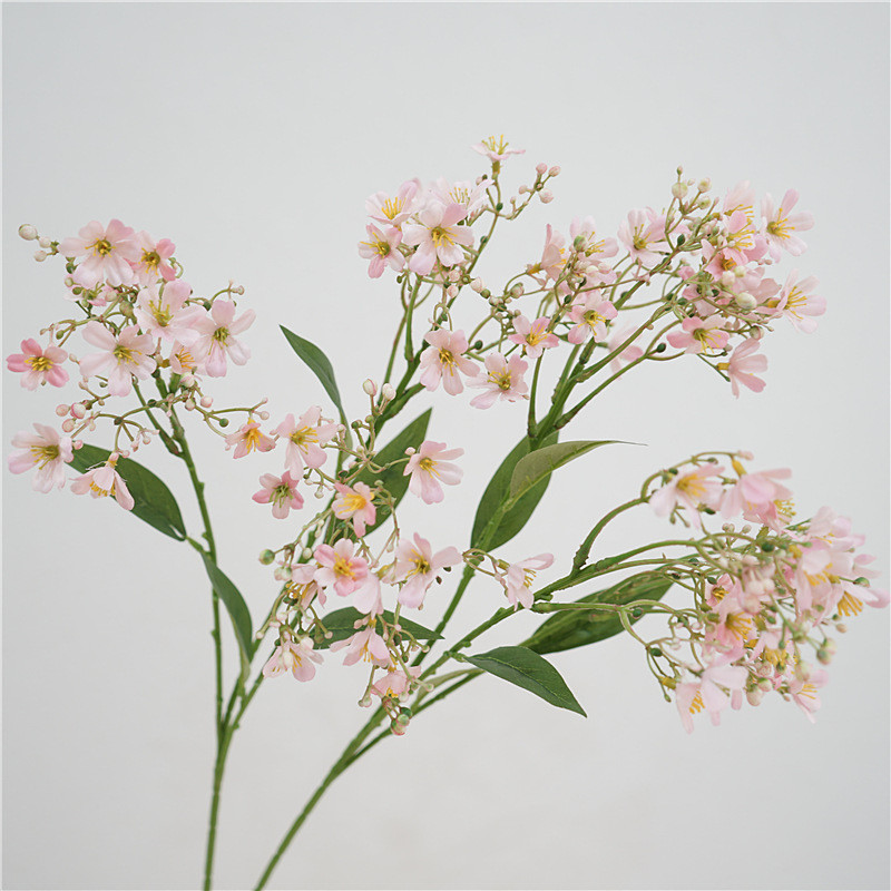 Jauni Ceriņi viltoti Ziedi zīda flores mākslīgās ballītes Kāzu dekorēšana bērnu duša rozā istabas dekors Ziemassvētku ziedi