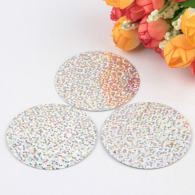Παιλέτα 50mm Μεγάλες στρογγυλές παγιέτες λέιζερ 5cm PVC Flat Loose Sequin Paillette Ράψιμο Πανί Γάμου Υλικό Lentejuelas 10g