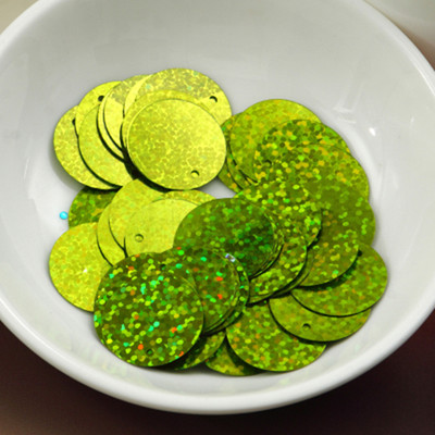 Παιλέτα 50mm Μεγάλες στρογγυλές παγιέτες λέιζερ 5cm PVC Flat Loose Sequin Paillette Ράψιμο Πανί Γάμου Υλικό Lentejuelas 10g