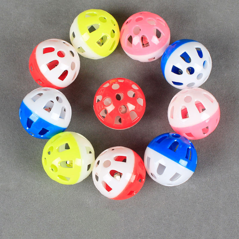 10db kisállat papagáj játék színes üreges guruló harang labda madárjáték papagáj kakas papagáj rágóketrec Szórakoztató játékok kisállat madarak kellékei