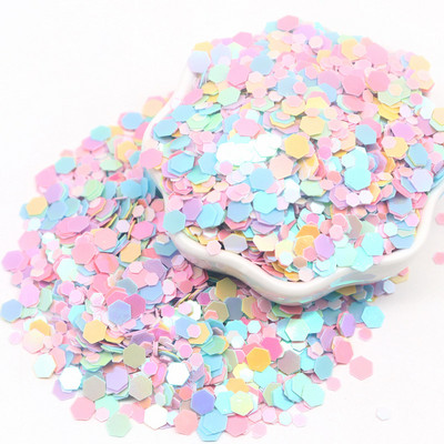 10 g Mix Sequins Macaron Flower Snowflake Star vaļīgs sequin amatniecībai Nail Art Glitter Paillettes DIY konfeti aksesuāri