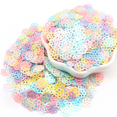 10 g Mix Sequins Macaron Flower Snowflake Star vaļīgs sequin amatniecībai Nail Art Glitter Paillettes DIY konfeti aksesuāri