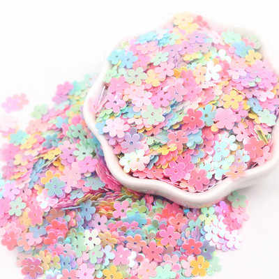 10 g Mix Sequins Macaron Flower Snowflake Star vaļīgs sequin amatniecībai Nail Art Glitter Paillettes DIY konfeti aksesuāri