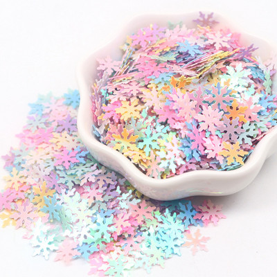 10 g Mix Sequins Macaron Flower Snowflake Star vaļīgs sequin amatniecībai Nail Art Glitter Paillettes DIY konfeti aksesuāri