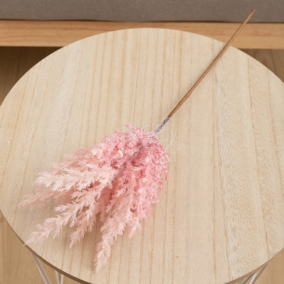 50 cm mākslīgais zieds, pieneņu sārtums kāzu ballītes noformējums, pušķis istabas darbvirsmas izkārtojums, DIY viltus ziedu pampas zāle