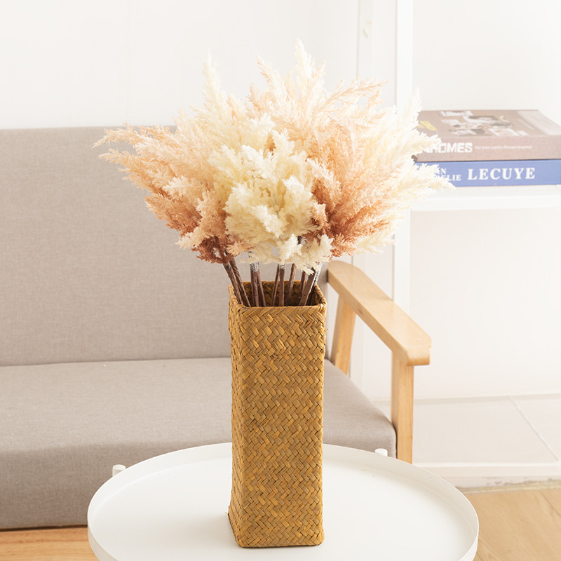 50 cm mākslīgais zieds, pieneņu sārtums kāzu ballītes noformējums, pušķis istabas darbvirsmas izkārtojums, DIY viltus ziedu pampas zāle