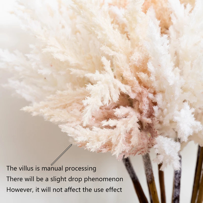 50 cm mākslīgais zieds, pieneņu sārtums kāzu ballītes noformējums, pušķis istabas darbvirsmas izkārtojums, DIY viltus ziedu pampas zāle