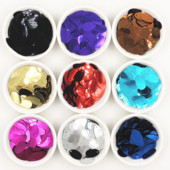 100db 12*20mm ovális tojás alakú lapos flitterek PVC paillettes táncruházat varrás kézműves női barkács ruha Lentejuelas kiegészítők