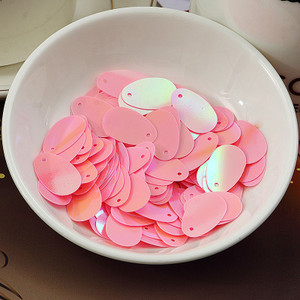 100db 12*20mm ovális tojás alakú lapos flitterek PVC paillettes táncruházat varrás kézműves női barkács ruha Lentejuelas kiegészítők