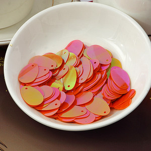 100db 12*20mm ovális tojás alakú lapos flitterek PVC paillettes táncruházat varrás kézműves női barkács ruha Lentejuelas kiegészítők