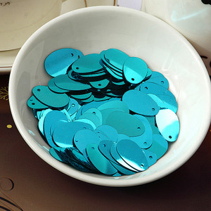 100db 12*20mm ovális tojás alakú lapos flitterek PVC paillettes táncruházat varrás kézműves női barkács ruha Lentejuelas kiegészítők