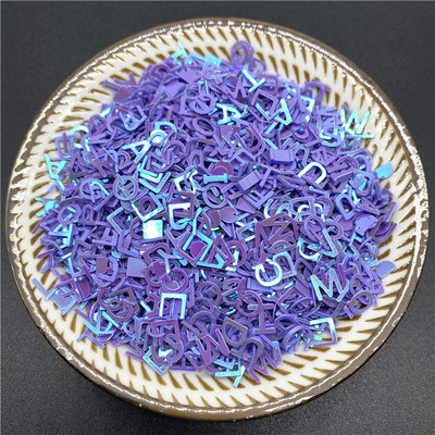 1000db/tétel 6mm-es PVC betű alakú flitterek Paillettes köröm kézműves kiegészítőkhöz barkácsolás medál flitteres körömflitter
