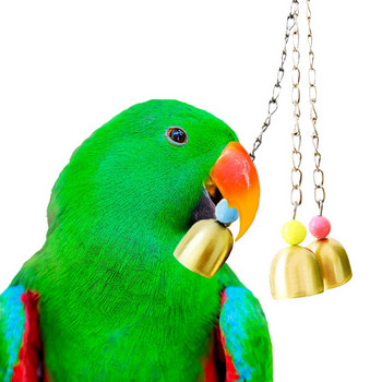 1бр Pet Parrot Bell toys Colorful Hollow Rolling Bell Ball Bird Toy Папагал Parrot Chew Cage Забавни играчки Доставки за домашни птици