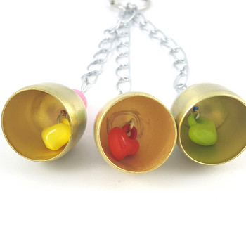 1бр Pet Parrot Bell toys Colorful Hollow Rolling Bell Ball Bird Toy Папагал Parrot Chew Cage Забавни играчки Доставки за домашни птици
