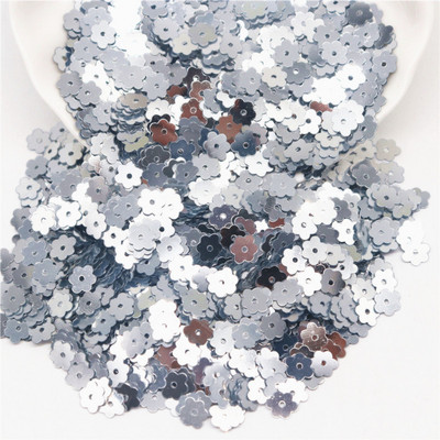 6 mm Plakani plūmju ziedi, sequins, pailletes, šūšana, mirdzoši, vizuļi, šūšanas piederumi.