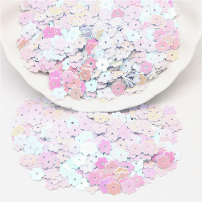 6 mm Plakani plūmju ziedi, sequins, pailletes, šūšana, mirdzoši, vizuļi, šūšanas piederumi.