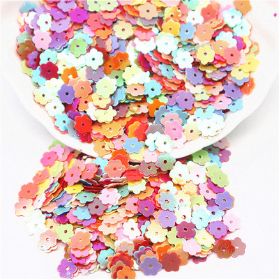 6 mm Plakani plūmju ziedi, sequins, pailletes, šūšana, mirdzoši, vizuļi, šūšanas piederumi.