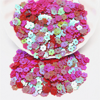 6 mm Plakani plūmju ziedi, sequins, pailletes, šūšana, mirdzoši, vizuļi, šūšanas piederumi.