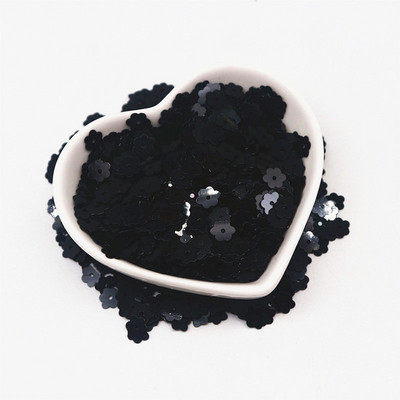 6 mm Plakani plūmju ziedi, sequins, pailletes, šūšana, mirdzoši, vizuļi, šūšanas piederumi.