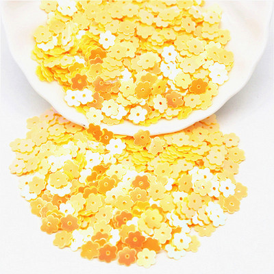 6 mm Plakani plūmju ziedi, sequins, pailletes, šūšana, mirdzoši, vizuļi, šūšanas piederumi.
