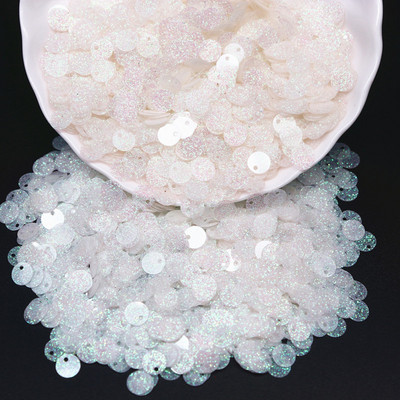 Jaukti mirdzoši caurspīdīgi vizuļi, plakani, apaļi, vaļīgi vizuļi, pailletes, šūšana, kāzu amatniecība, nagu māksla, naktskluba kleita, aksesuārs 10g