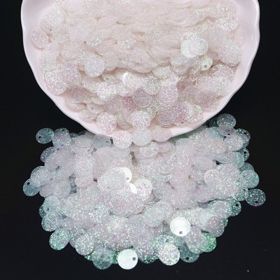 Jaukti mirdzoši caurspīdīgi vizuļi, plakani, apaļi, vaļīgi vizuļi, pailletes, šūšana, kāzu amatniecība, nagu māksla, naktskluba kleita, aksesuārs 10g