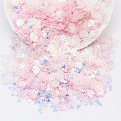 Jaukti mirdzoši caurspīdīgi vizuļi, plakani, apaļi, vaļīgi vizuļi, pailletes, šūšana, kāzu amatniecība, nagu māksla, naktskluba kleita, aksesuārs 10g