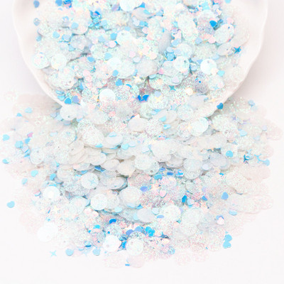 Jaukti mirdzoši caurspīdīgi vizuļi, plakani, apaļi, vaļīgi vizuļi, pailletes, šūšana, kāzu amatniecība, nagu māksla, naktskluba kleita, aksesuārs 10g